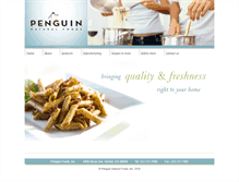 Tablet Screenshot of penguinfoods.com